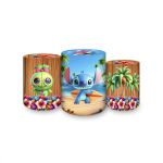 Trio Capas Cilindros Sublimados Tema Lilo e Stitch 5094