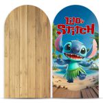 Capa Painel Romano Sublimado Tema Lilo Stitch 5094
