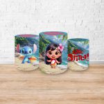 Trio Capas Cilindros Sublimados Tema Lilo e Stitch 5095