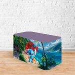 Capa Decorativa para 2 Mesas Quadrada Sublimada Tema Lilo e stitch 5095