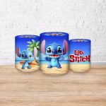 Trio Capas Cilindros Sublimados Tema Lilo e Stitch 5096