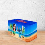 Capa Decorativa para 2 Mesas Quadrada Sublimada Tema Lilo e stitch 5096