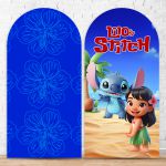 Capa Painel Romano Sublimado Tema Lilo Stitch 5096