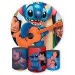 Capa Painel + Trio Capas Cilindros Sublimados Tema Lilo Stitch 1577