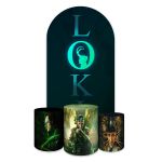 Capa Painel Romano Veste fácil + 3 Capas Cilindros Tema Loki 4026