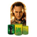 Capa Painel Romano Veste fácil + 3 Capas Cilindros Tema Loki 4025