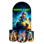 Capa Painel Romano Veste fácil + 3 Capas Cilindros Tema Super Mario 4015
