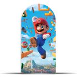 Capa Painel Romano Sublimado Tema Super Mario 4017