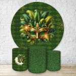 Kit Capa Painel Redondo + Trio Capas Cilindros Sublimados Tema Carnaval 4625