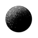 Capa Painel Redondo Sublimados Tema Glitter Preto 1125