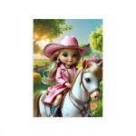 Capa Retangular Sublimados Barbie Boiadeira 4636