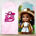 Capa Painel Romano Sublimado Tema Barbie Boiadeira 4637