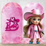 Capa Painel Romano Sublimado Tema Barbie Boiadeira 4635