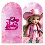 Capa Painel Romano Sublimado Tema Barbie Boiadeira 4635