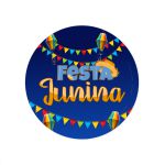 Capa Painel Redondo Sublimados Tema Festa Junina 3139