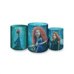 Capas Trio Cilindros Sublimados Tema Valente 4030