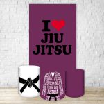 Capa Retangular + Trio Capas Cilindros Sublimados Tema Jiu-jitsu 4113