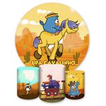 Capa Painel + Trio Capas Cilindros Sublimados Tema Galinha Pintadinha 4116
