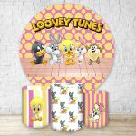 Kit Capa Painel + Trio Capas Cilindros Sublimados Tema Baby Looney Tunes 4137