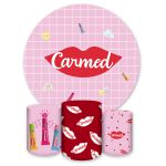 Capa Painel + Trio Capas Cilindros Sublimados Tema Carmed 4153