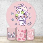 Kit Capa Painel + Trio Capas Cilindros Sublimados Tema Spa Infantil 4162