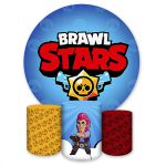 Capa Painel + Trio Capas Cilindros Sublimados Tema Brawl Star 4179