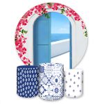 Capa Painel + Trio Capas Cilindros Sublimados Tema Mama Mia 4182