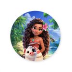 Capa Painel Redondo Sublimados Tema Moana 4604