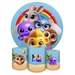 Kit Capa Painel + Trio Capas Cilindros Sublimados Tema Bolofofo 5122