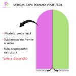 Kit 5 peças Capa Romano Veste Fácil+ Capa Redonda+ Trio Capas Cilindro Sublimados Tema Princesa Cute 2015