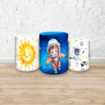 Trio Capas Cilindros Tema Astronauta Azul 7135