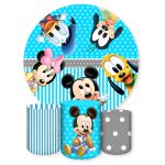Capa Painel + Trio Capas Cilindros Sublimados Tema Mickey 258