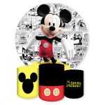 Capa Painel + Trio Capas Cilindros Sublimados Tema Mickey 681