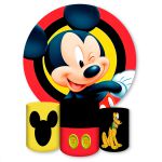 Capa Painel + Trio Capas Cilindros Sublimados Tema Mickey 780