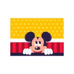 Capa Painel Retangular Sublimado Tema Mickey 2546