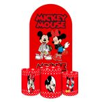 Capa Painel Romano Veste fácil + 3 Capas Cilindros Tema Mickey 2548