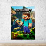 Capa Painel Retangular Sublimado Tema Minecraft 2213
