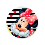 Capa Painel Redondo Sublimados Tema Minnie Mouse 330