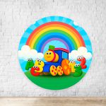 Painel Redondo Tema Bob o Trem 7077