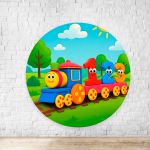 Painel Redondo Tema Bob o Trem 7078