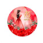 Painel Redondo Tema 15 Anos 7070