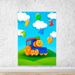 Painel Retangular Tema Bob o Trem 7077