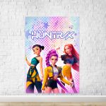 Painel Retangular Tema Guerreira do K-Pop 7158