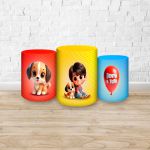 Trio Capas Cilindros Tema Bento e Totó 7133