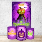 Kit Retangular + Trio Cilindros Tema Halloween 7162