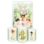 Retangular + Trio Capas Cilindros Tema Batizado 7140