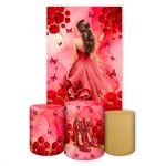 Kit Retangular + Trio de Cilindros Tema 15 Anos 7155