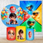Kit 5 Peças Tema Bento e Totó 7133