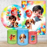 Kit 5 Peças Tema Bento e Totó 7134