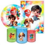 Kit 5 Peças Tema Bento e Totó 7134